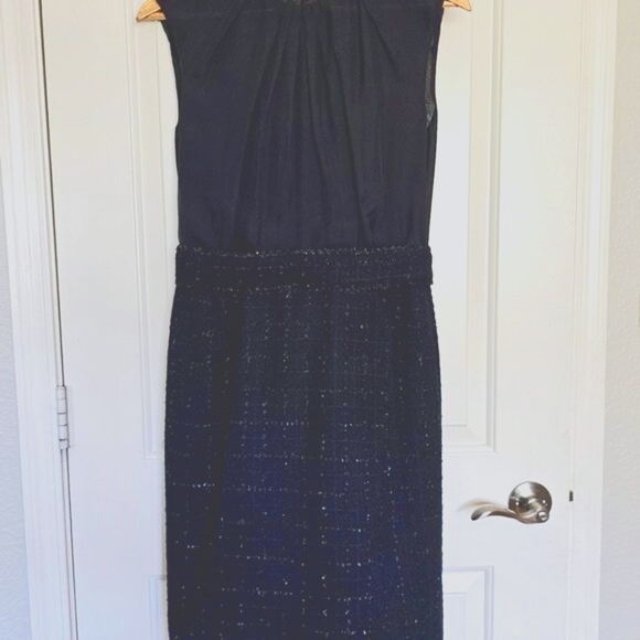 CH by Carolina Herrera Black and Silver Tweed Dres - Picture 6 of 12